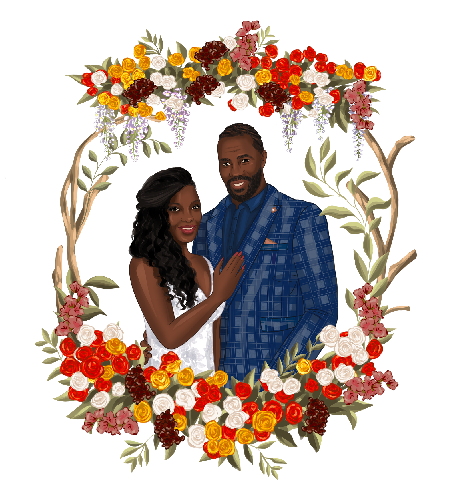 Couple_With_Flower_Frame